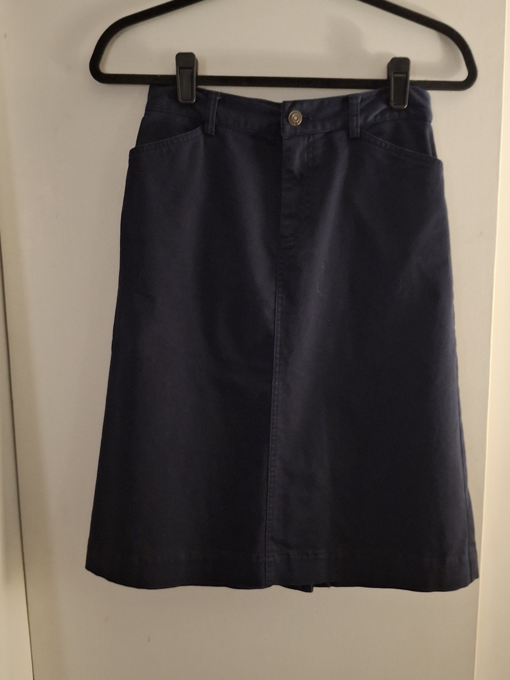 Christopher & Banks Navy A-Line Women's Skirt